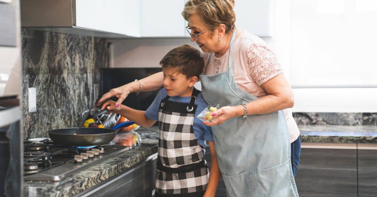 What is LP Gas and how can it benefit you at home? Family preparing a meal on an LPG gas stove